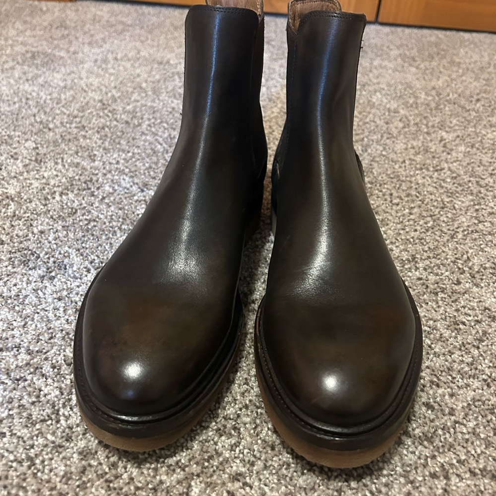 Frye Brown Leather Chelsea Boots